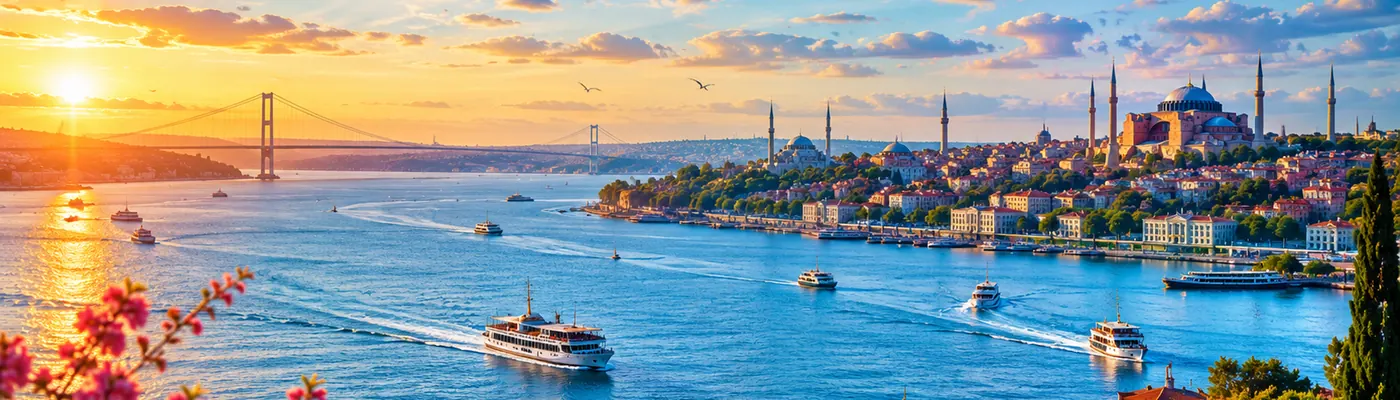 Istanbul skyline and Bosphorus — destination for facelift surgery in Turkey